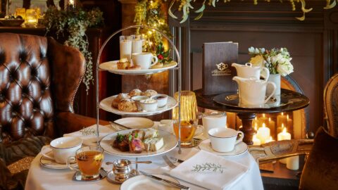 Festive Afternoon Tea close up at the Ice House